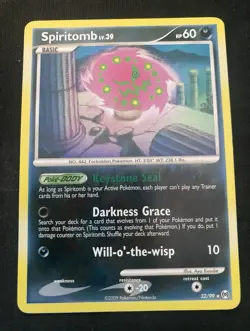 Nintendo Pokemon TCG Spiritomb 32/99 Arceus Rare Regular Basic 60HP EN 2009 - Image 1