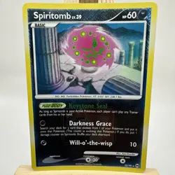 Pokemon Spiritomb TCG Reverse Holo League Promo Rare Card Arceus 32/99 LP - Image 1