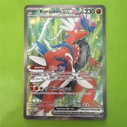 Pokemon TCG Scarlet & Violet Koraidon EX Holo Ultra Rare Card 231/198 - Image 1