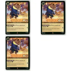 Beast - Gracious Prince #4 3 Card Lot Rare Fabled Disney Lorcana - Image 1