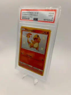 Pokemon PSA 9 Charmander SV6/SV94 Sun & Moon Hidden Fates Shiny Vault Mint Card - Image 2