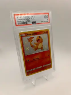 Pokemon PSA 9 Charmander SV6/SV94 Sun & Moon Hidden Fates Shiny Vault Mint Card - Image 3