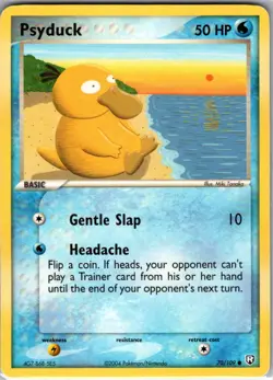 Psyduck 70/109 Team Rocket Returns MP Pokemon Card - Image 1