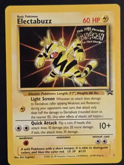 Pokemon TCG Electabuzz WB Black Star Promo Card #2 - NM - Image 1