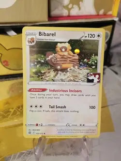 Bibarel Cosmic Holo Series 3 Pokemon Prize Pack Promo Pokemon Card NM/LP - Image 1