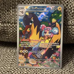 Pokemon TCG Iono's Kilowattrel Card Journey Together IR 163/159 - Image 1