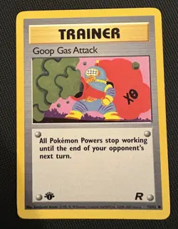 Pokemon Team Rocket Goop Gas Attack 1st Edition Common Card 78/82 LP - Image 1