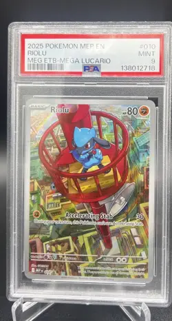 Pokemon TCG Riolu Illustration Mega Evolution Card - Image 1