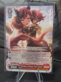Weiss Schwarz Uma Musume Foil Card UMA/W106-E079 RR Daring To Dream Nice Nature - Image 1