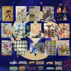 Lorcana Puzzle/Lore Cards. 95% complete sets 1-12 - Image 1