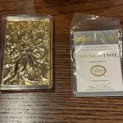 Pokemon Mewtwo Nintendo 23k Gold Plated Burger King Trading Card Box - Image 3