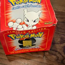 Pokemon Mewtwo Nintendo 23k Gold Plated Burger King Trading Card Box - Image 5