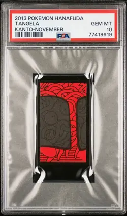 Pokemon Tangela Rare Pokemon Hanafuda Card PSA 10 Gem Mint 2013 - Image 1