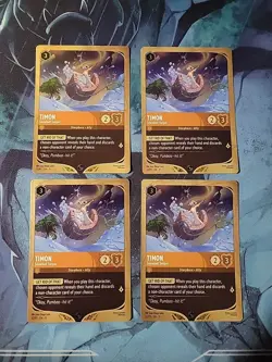 Timon - Snowball Swiper - Disney Lorcana Promo Cards (DLPC) - Gold Border (4) - Image 1