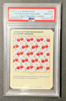 Louis Vuitton x Murakami PSA 10 Trading Card 033 LV Monogram Cherry Blossom - Image 1