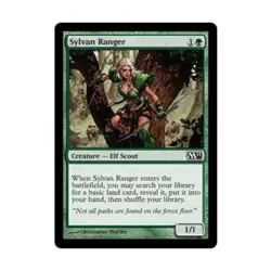 WOTC MtG M11 Sylvan Ranger (C) (Foil) NM - Image 1