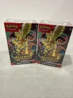 Lot of 2 Pokemon TCG Mega Evolution Ascended Heroes Booster Bundles Sealed - Image 1