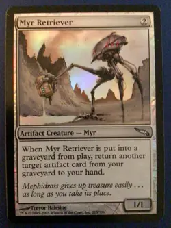 Myr Retriever x1 MP FOIL Mirrodin MTG - Image 1