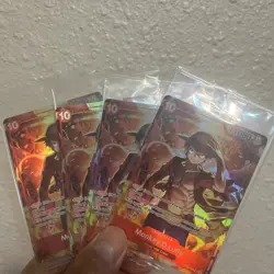 X4 One Piece TCG Monkey.D.Luffy ST10-006 Promo Treasure Booster Sealed - Image 1