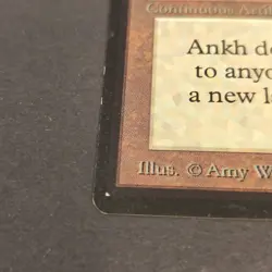 MTG Beta "Ankh of Mishra" Magic The Gathering MP Condition Scuffs On Back - Image 4