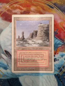 Plateau Revised Magic the Gathering MTG MP - Image 1