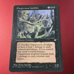 Magic the Gathering MTG Gangrenous Zombies (127) Ice Age LP - Image 2