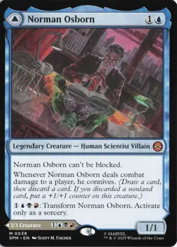 Norman Osborn / Green Goblin #39 Mythic Rare - Marvel's SPM MTG PACK FRESH - Image 1