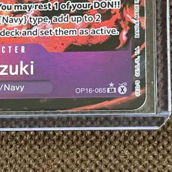 Bandai Sakazuki OP16-065 Character Alt Art Holo Super Rare 8000 Cost 7 One Piece - Image 3