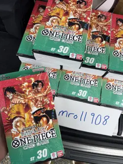 One Piece: Starter Deck EX: Luffy & Ace ST-30 - Lot Of 8! Sealed, In Hand 🔥 - Image 1