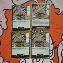 One Piece TCG Ground Death Rare (x4) OP14-096 Playset English/Near Mint - Image 1