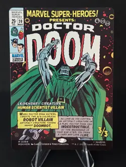 MTG Doctor Doom (Borderless-Foil) #394 (MSH) Marvel Super Heroes NM/MT - Image 2