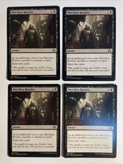 4x Mtg Shadows Over Innistrad Merciless Resolve NM Magic The Gathering - Image 1