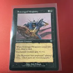Scavenged Weaponry - Invasion - MTG Magic - Common - Enchant Creature LP - Image 1