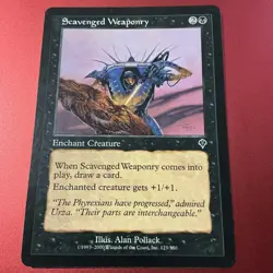Scavenged Weaponry - Invasion - MTG Magic - Common - Enchant Creature LP - Image 2