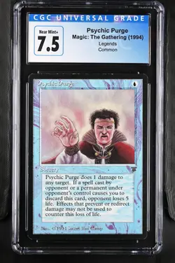 PSYCHIC PURGE Legends C CGC 7.5 MTG [Nostalgium] - Image 1