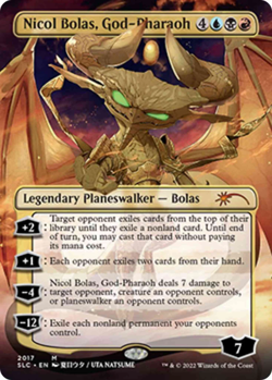 Nicol Bola, God-Pharaoh - SECRET LAIR 2017 BORDERLESS ALT ART NM - Image 1
