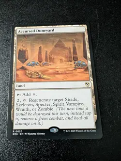 MTG Accursed Duneyard x1 NM from Commander: Aetherdrift - Image 1