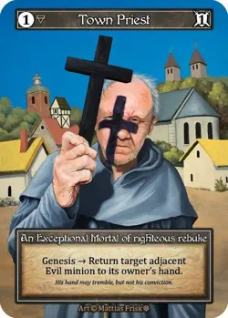 Sorcery: Contested Realm Town Priest Exceptional Foil NM (GT) - Image 1