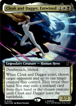 Cloak and Dagger, Entwined (Extended Art) Marvel Super Heroes NM Foil - Image 1