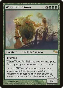Woodfall Primus 1x MtG Shadowmoor SP/NM - Image 1