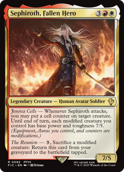 Sephiroth, Fallen Hero - 92 - FIC - Near Mint - MTG - Image 1
