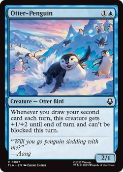 Otter-Penguin (Foil) - 67 - TLA - Near Mint - MTG - Image 1