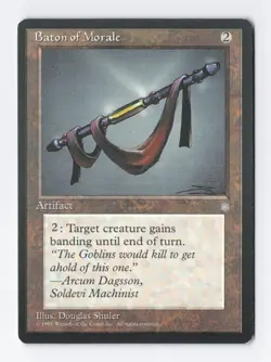 Baton of Morale Ice Age MTG Vintage Magic the Gathering Card LP/NM - Image 1
