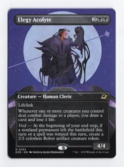 Elegy Acolyte Borderless Normal Rare Edge of Eternities MTG Card TCG NM - Image 1