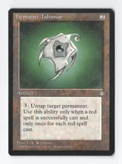 Hematite Talisman Ice Age MTG Vintage Magic the Gathering Card LP/NM - Image 1