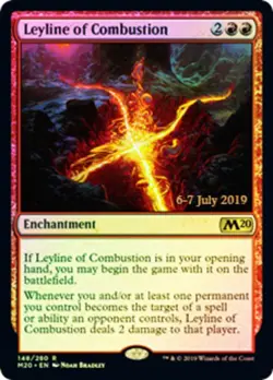Light Play x 1 Leyline of Combustion - Foil - Prerelease Promo Core Set 2020 Var - Image 1