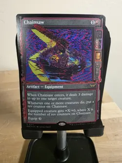 FOIL Chainsaw (Showcase) Rare Duskmourn: House of Horror 314 MTG - Image 1