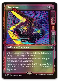 Chainsaw (Showcase) #314 (Foil) (NM) Duskmourn DSK Magic MTG - Image 1