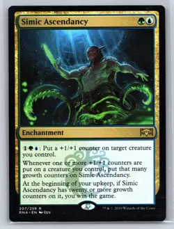 SIMIC ASCENDANCY 207 RARE RAVNICA ALLEGIANCE MAGIC: THE GATHERING NM - Image 1