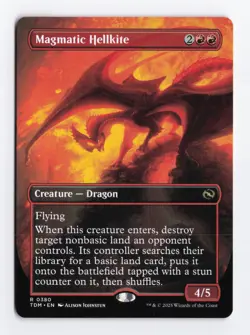 Magmatic Hellkite Borderless Normal R Tarkir Dragonstorm MTG Card TCG NM - Image 1